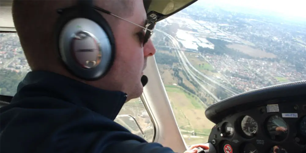 matt huckson flying plane