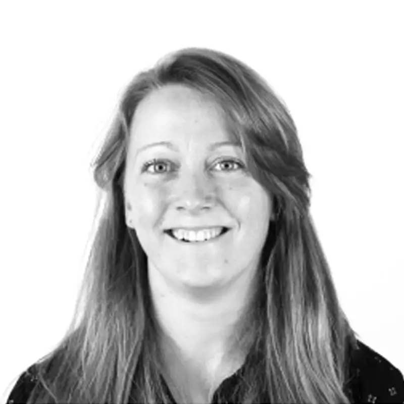 Vikki Jones staff photo black and white