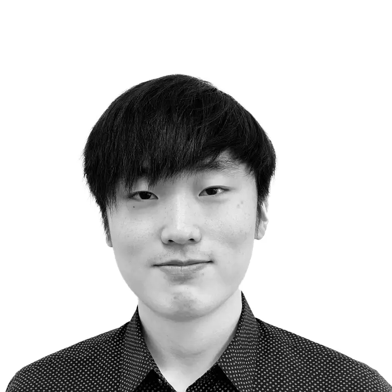 Brian Oh staff photo black and white